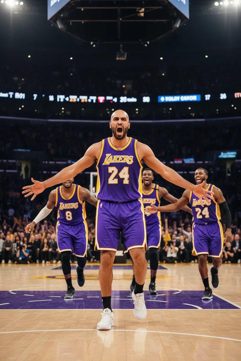 Celebrate in LA Lakers
