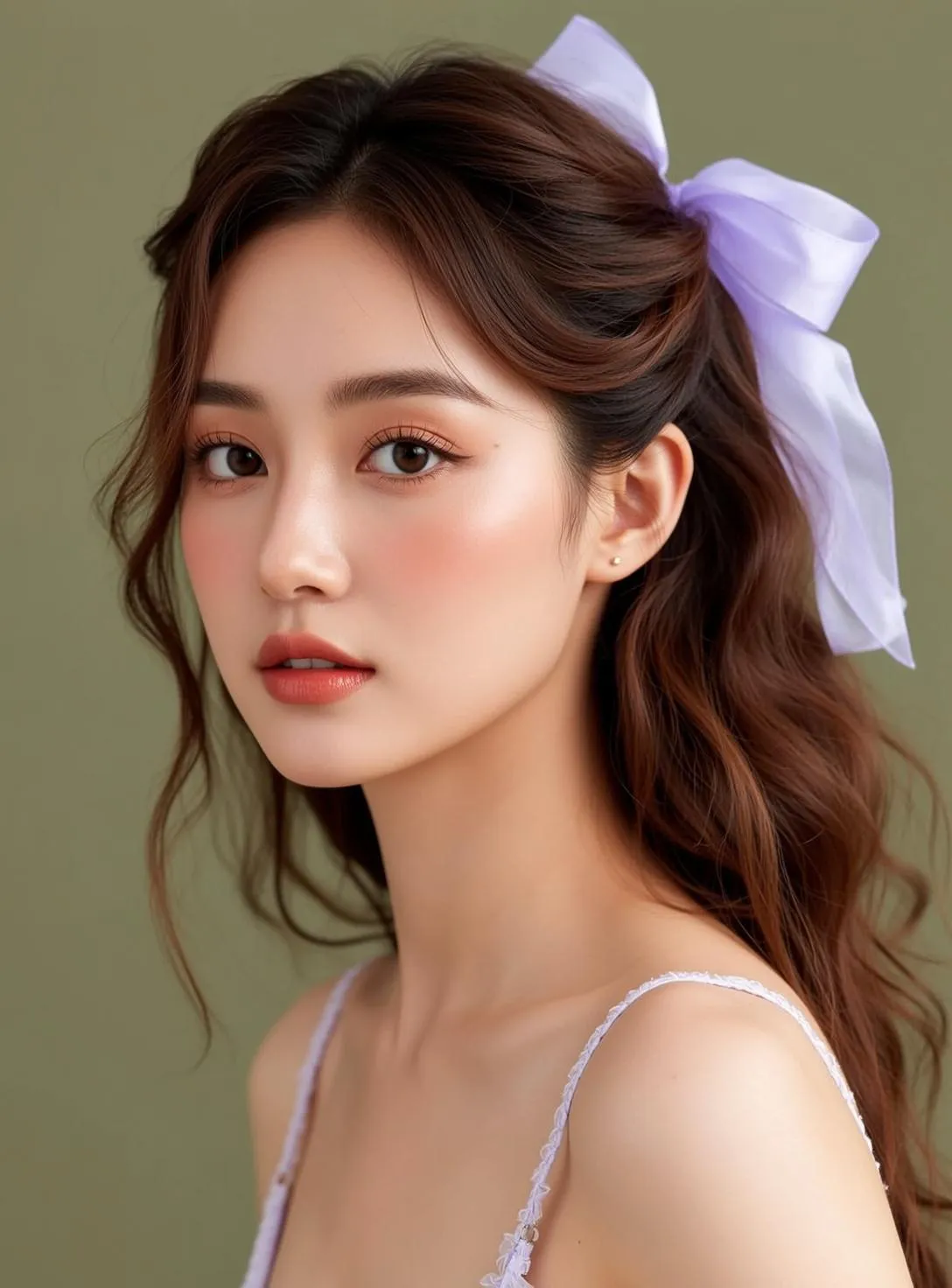 Earrings In Styled Portrait