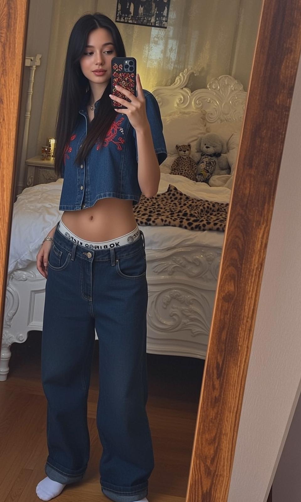 Bedroom Mirror Selfie Portrait