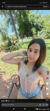 Garden Selfie With White Corset And Denim Shorts