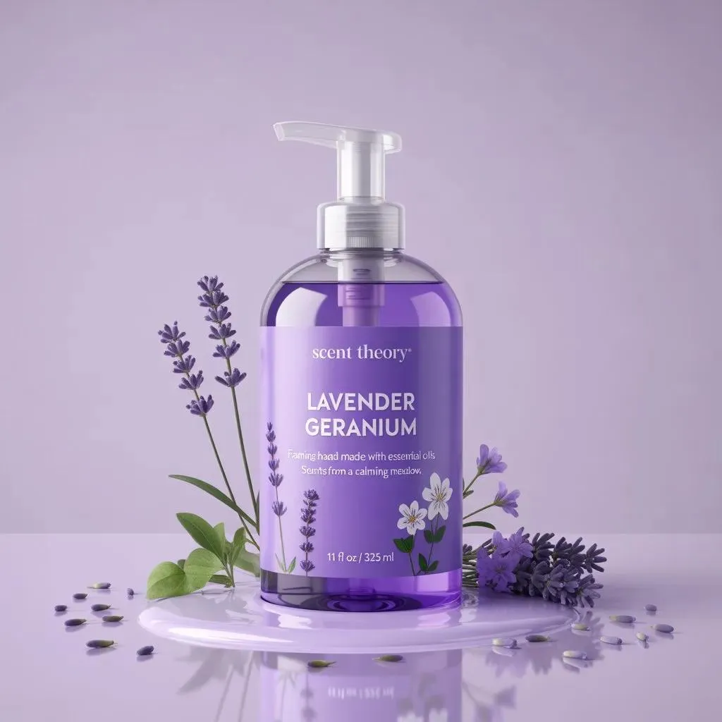 Product Design Lavender Liquid Milk Puddle