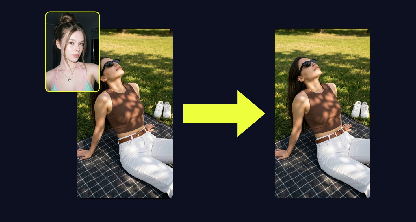Mila remix walkthrough for Summer Grass Picnic Woman Reclining Sunglasses Crop Top