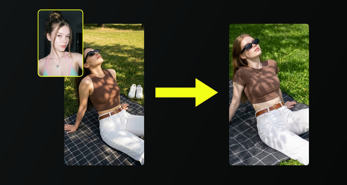 Mila remix walkthrough for Summer Grass Picnic Woman Reclining Sunglasses Crop Top