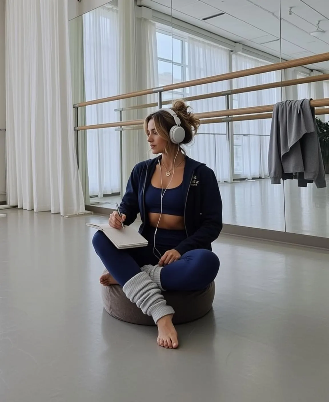 Navy Leggings Dance Studio