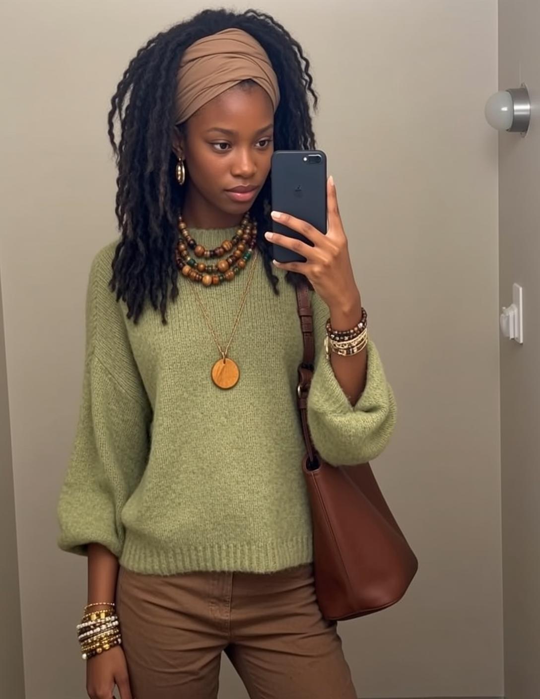 Dreadlocks Takes Selfie In Fuzzy Sweater