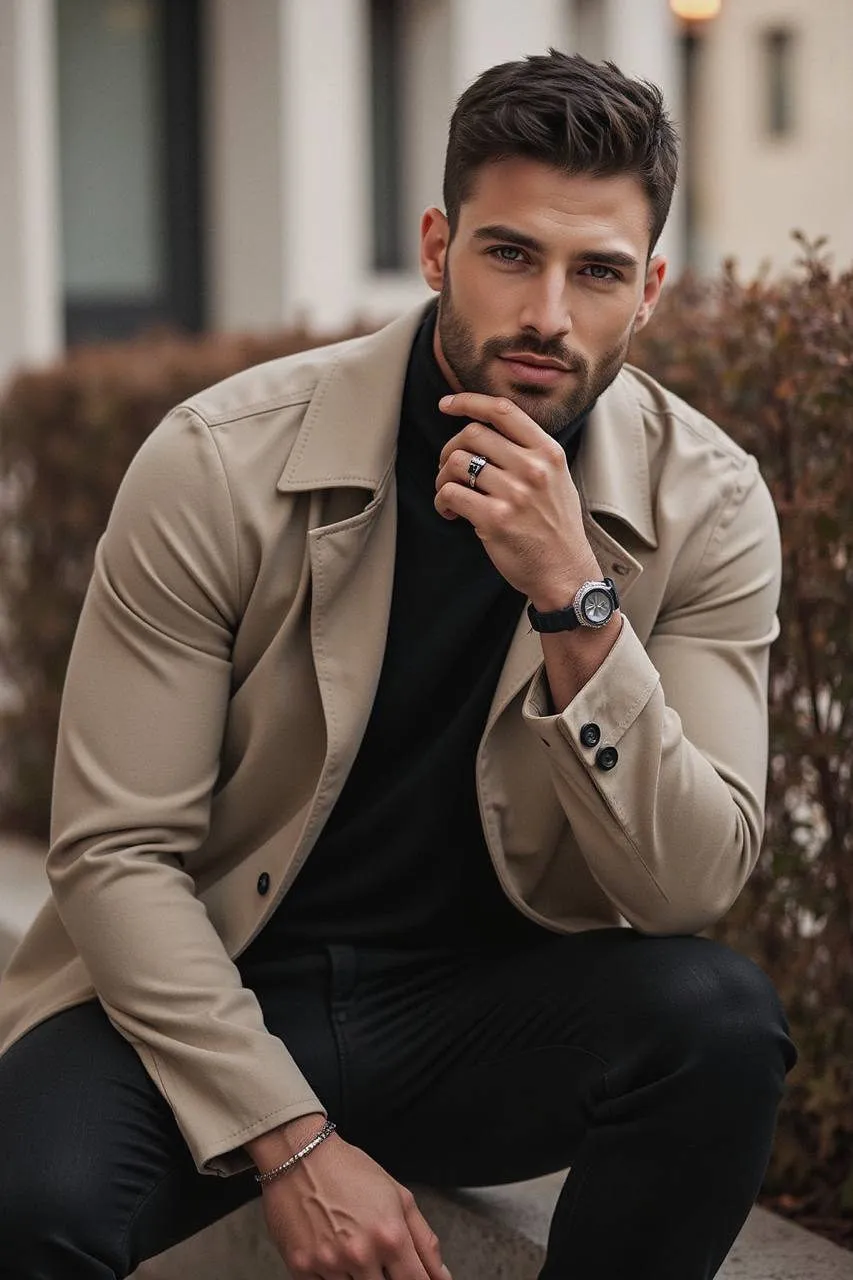 Bracelets And Rings In Fashion Portrait