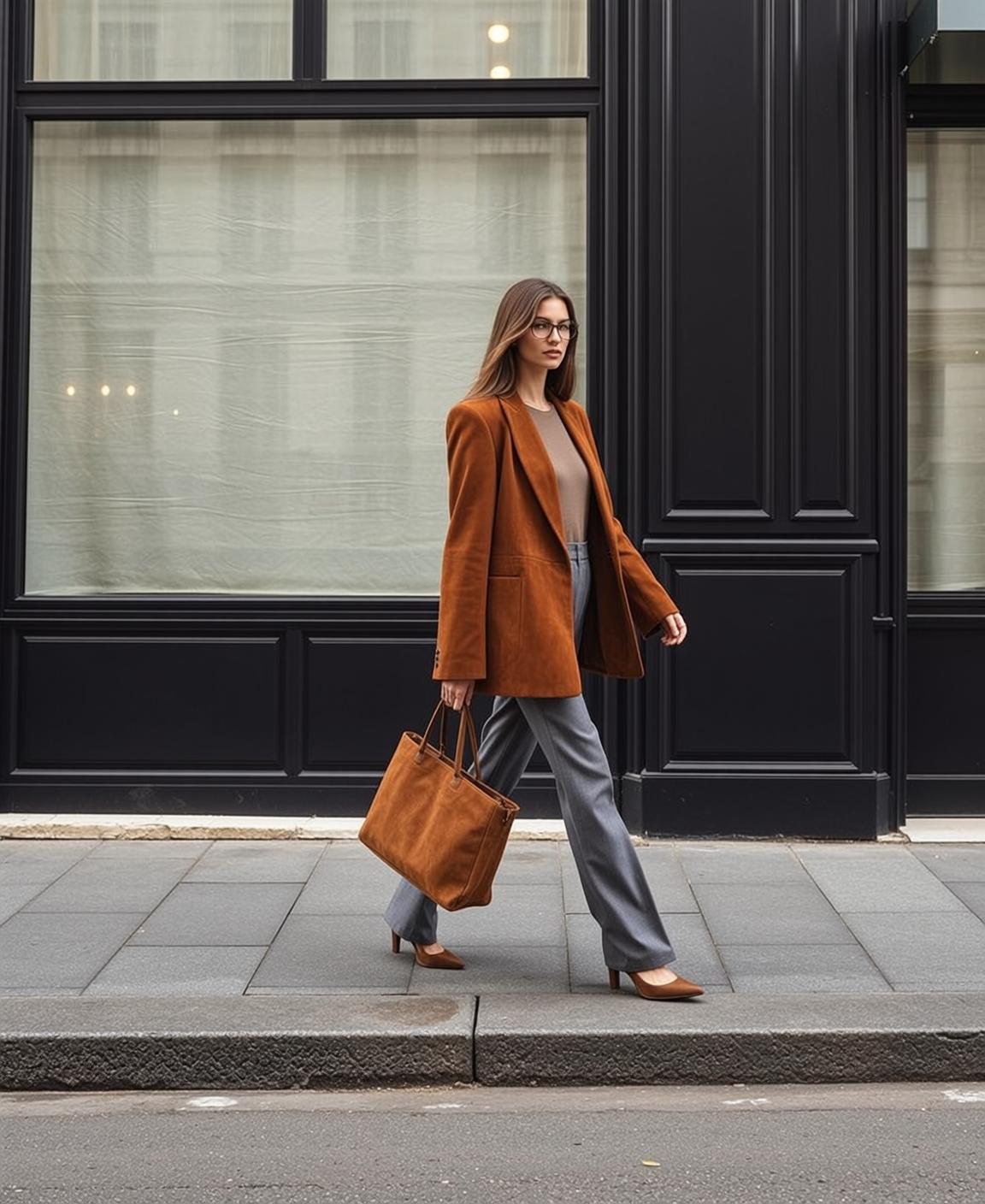 Autumn Brown Straight Shoulder-length Fair Tan Crew
