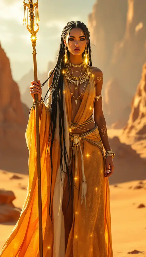 Mesmerizing Desert Prophetess