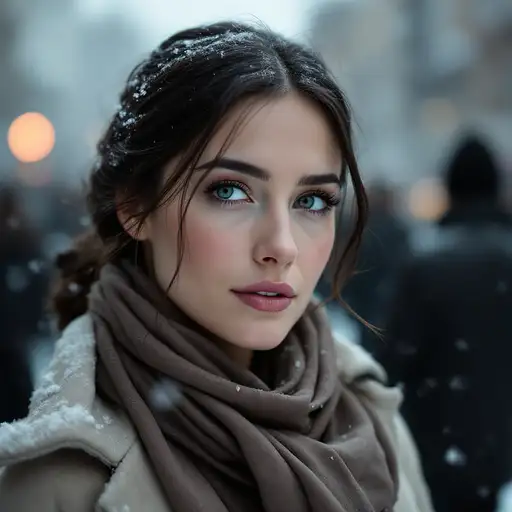 Snowy Eastern European Portrait