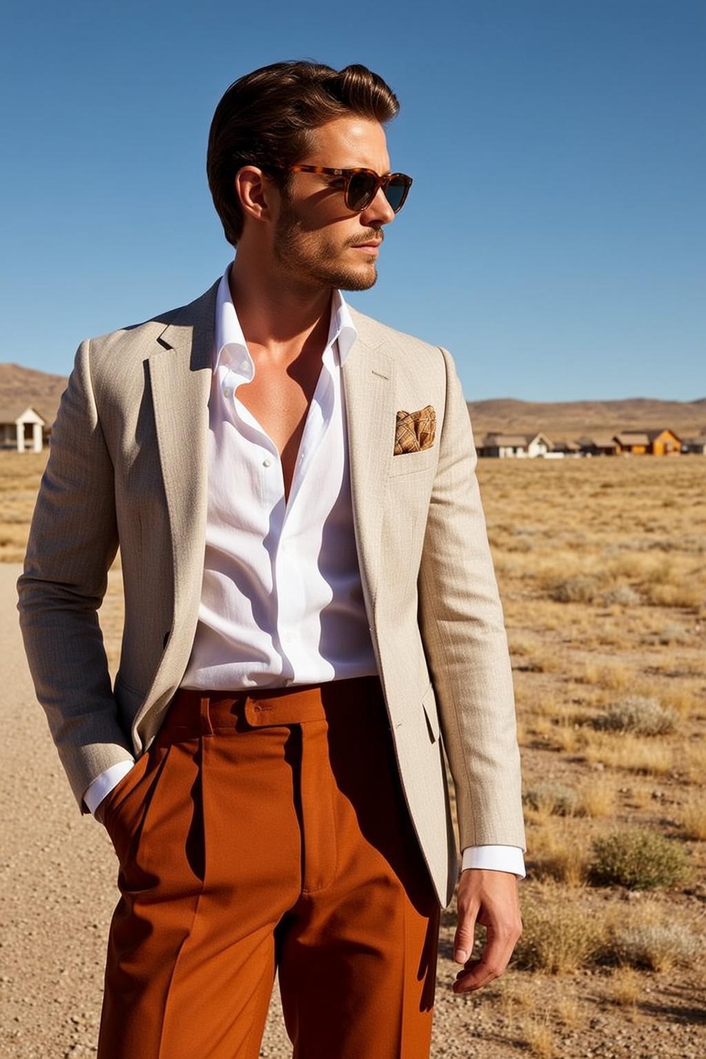 Dark Brown Styled Volume Light Tanned Unbuttoned