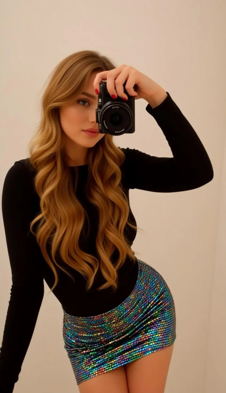 Makeup In Casual Selfie