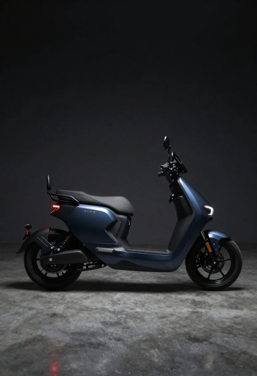 Subject Sleek Modern Electric Motorcycle With Low-slung Design And Smooth reference photo