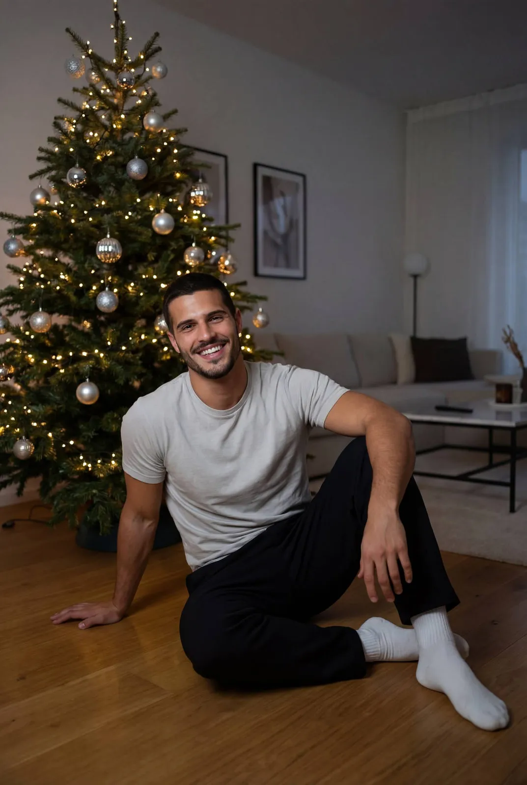 Cozy Indoor Holiday Portrait