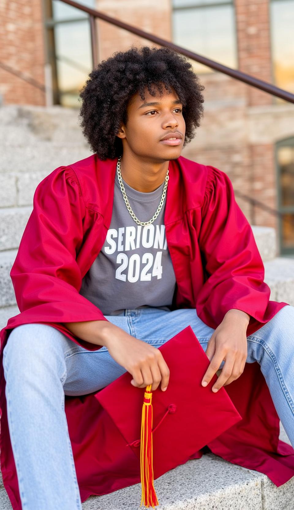 Young Black Short Dark Curly Afro Medium