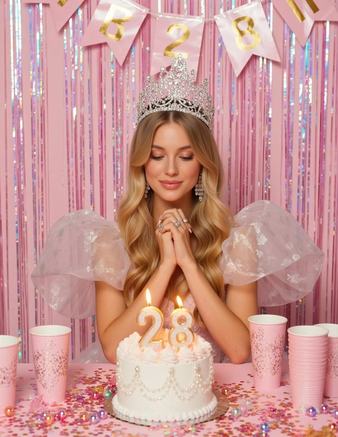 Earrings And Rings In A Birthday Party