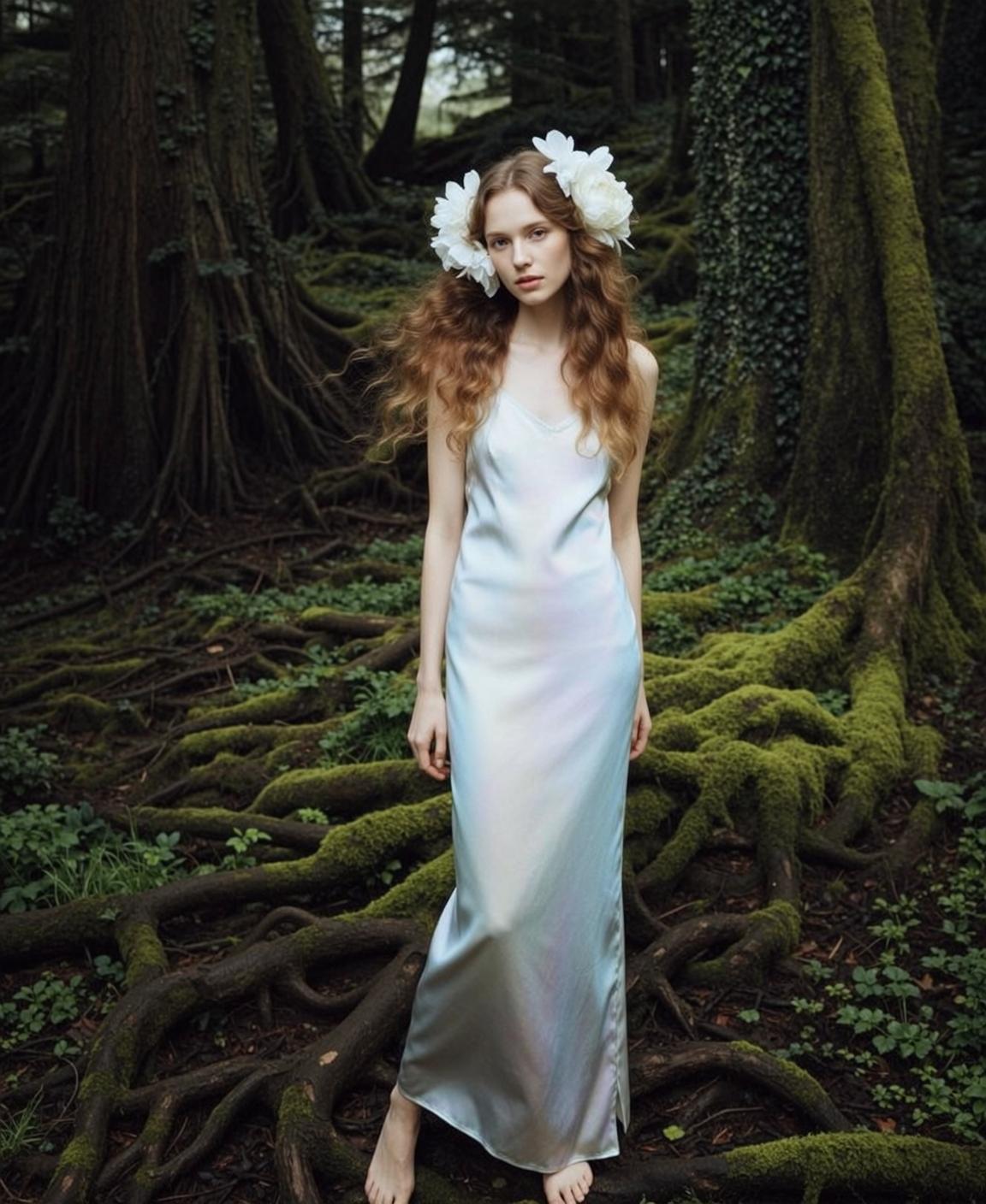 Fairycore Young Long Wavy Auburn Fair Light