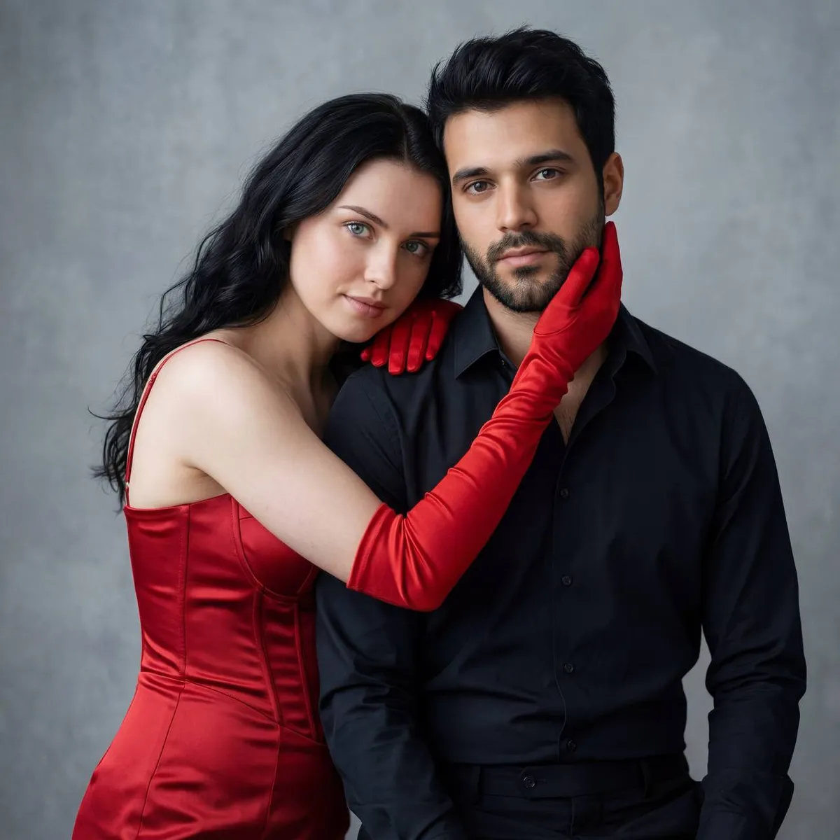 Intimate Studio Couple Portrait