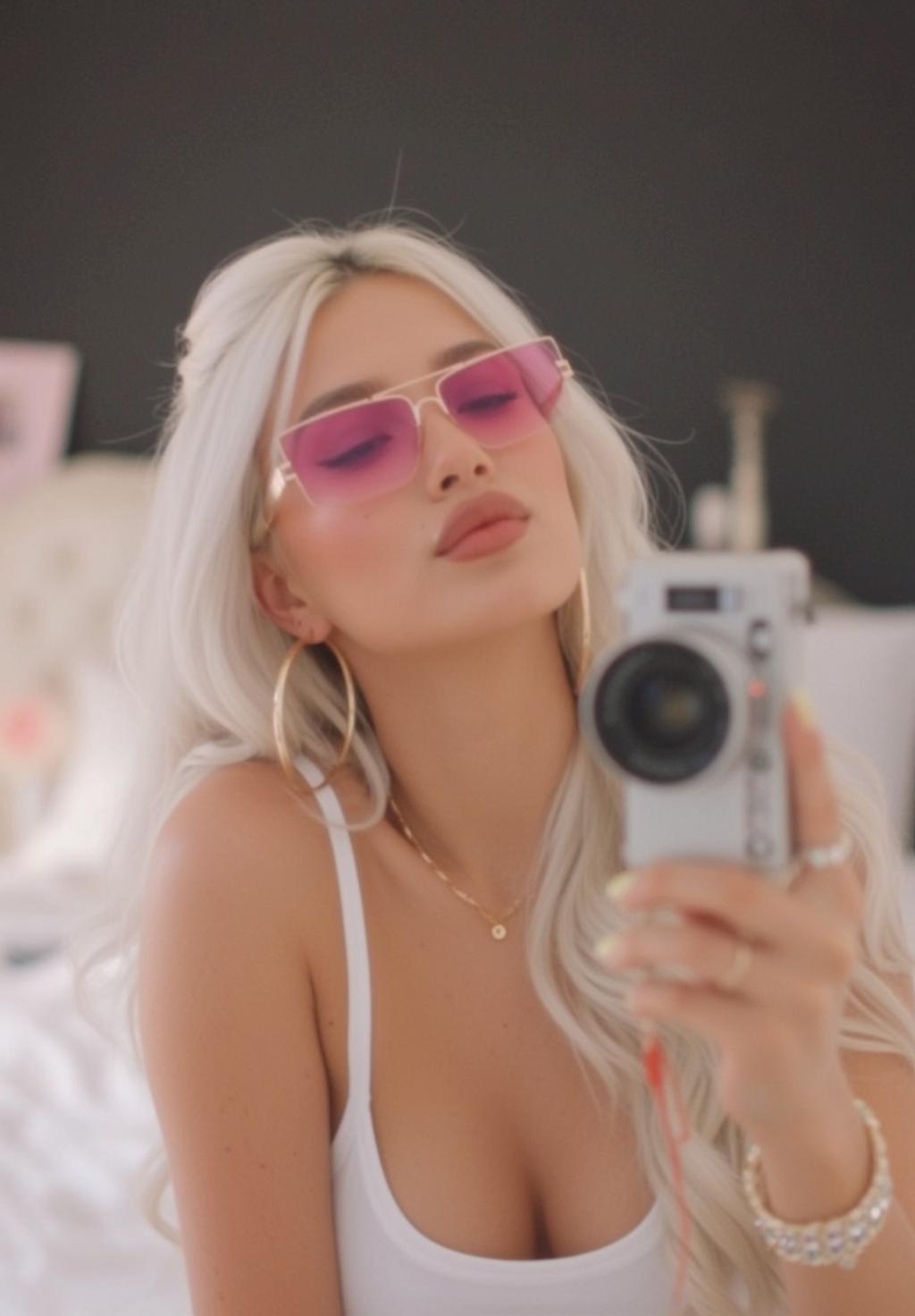 Barbiecore Holding Digital Her Right Hand Taking