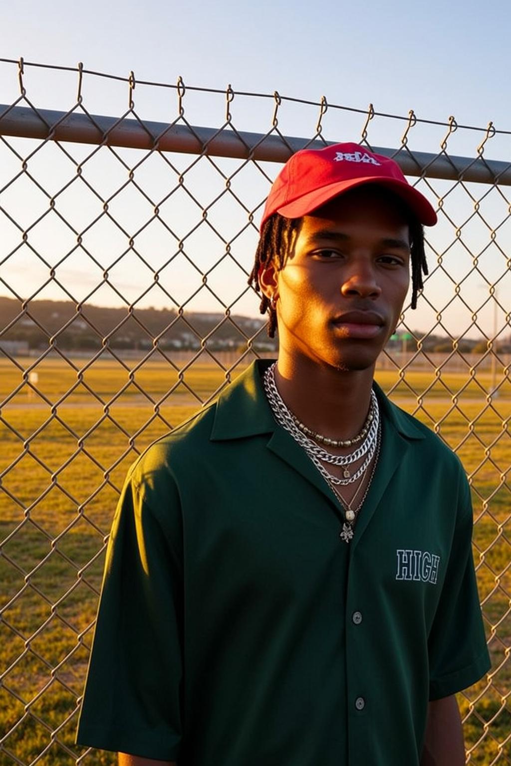 Explore Medium Captures Standing Front Chain-link Fence