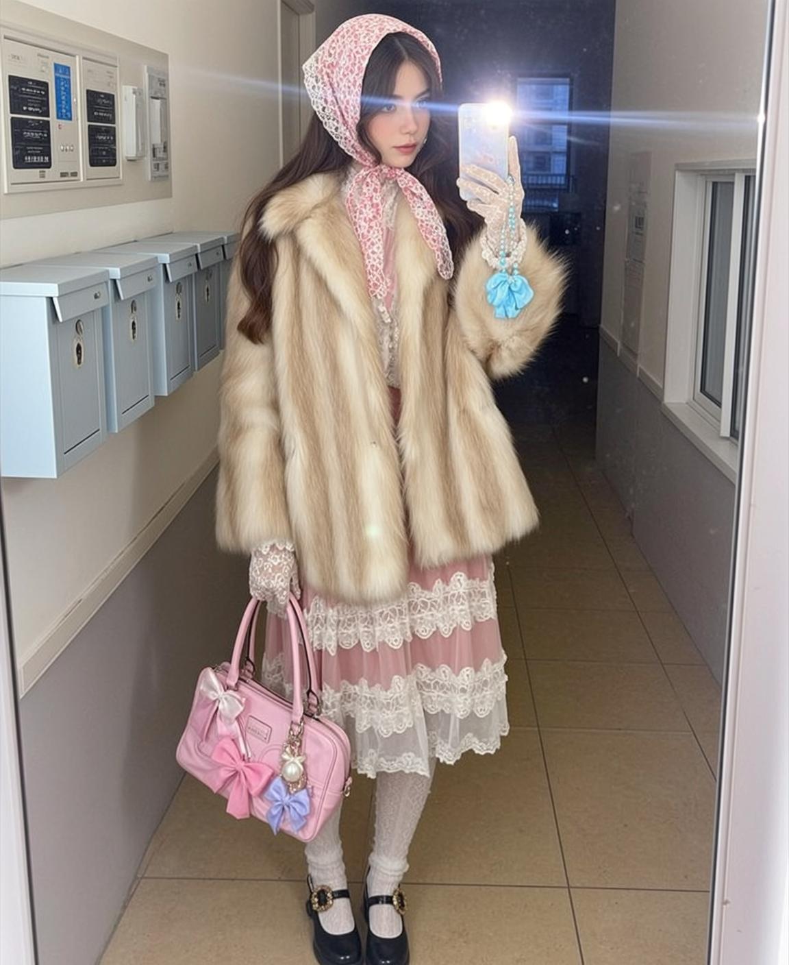 Mirror Selfie Mailbox Hallway