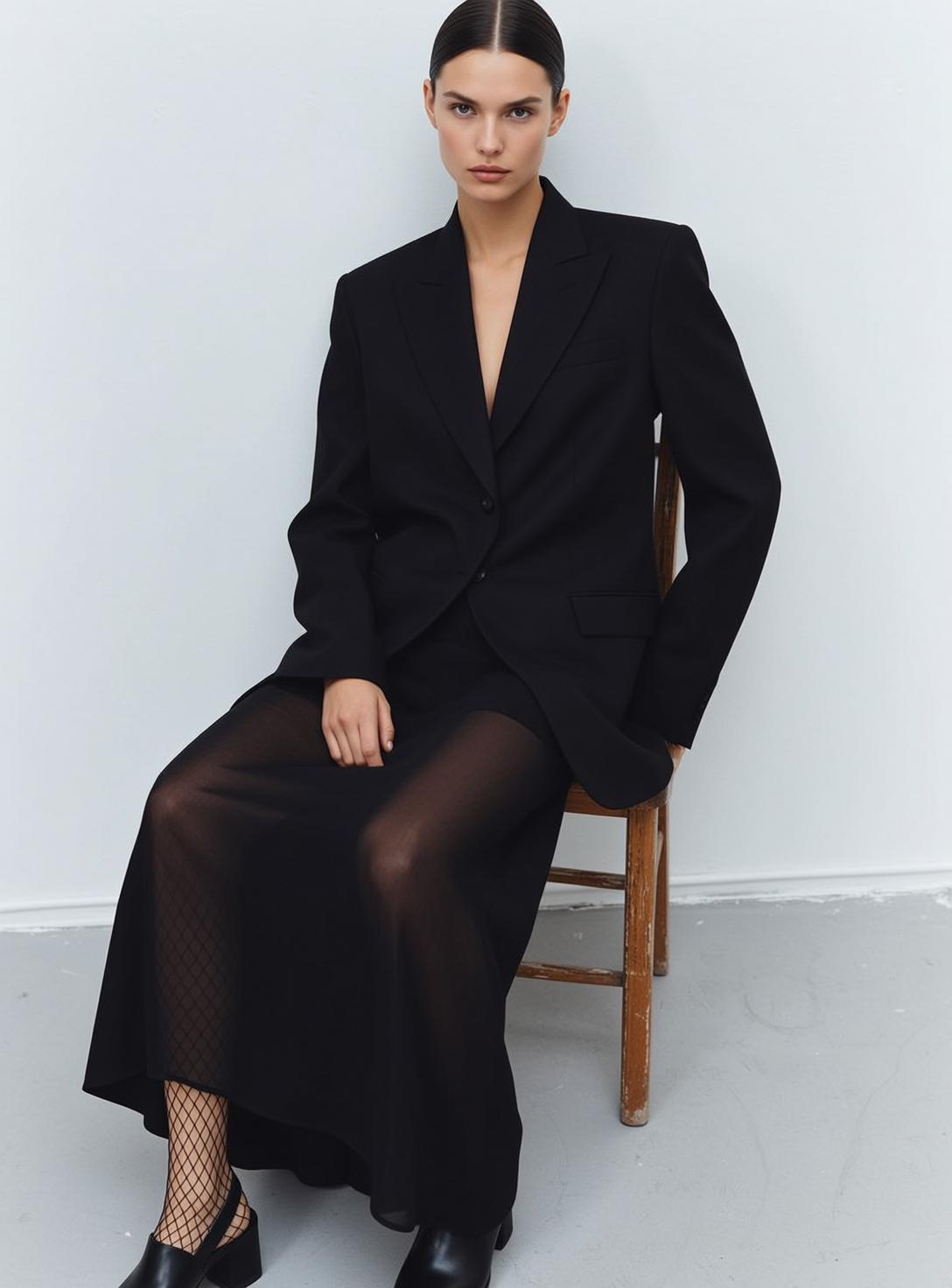 Fashion Week Young Pulled Back Tight Bun