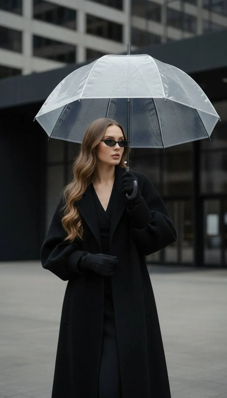 Umbrella Skyscraper Street Portrait