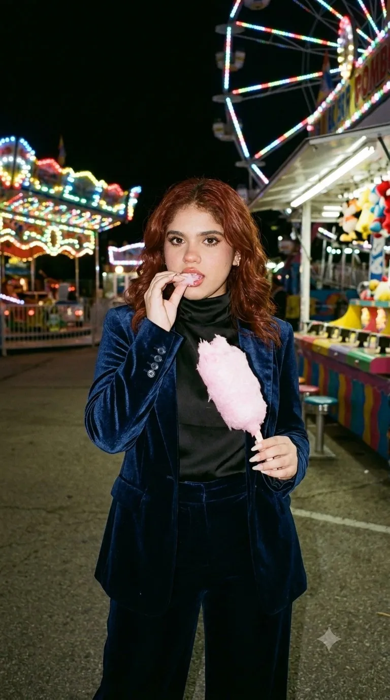 Makeup Earrings Bracelets Nails And Wristwatch In Park Portrait