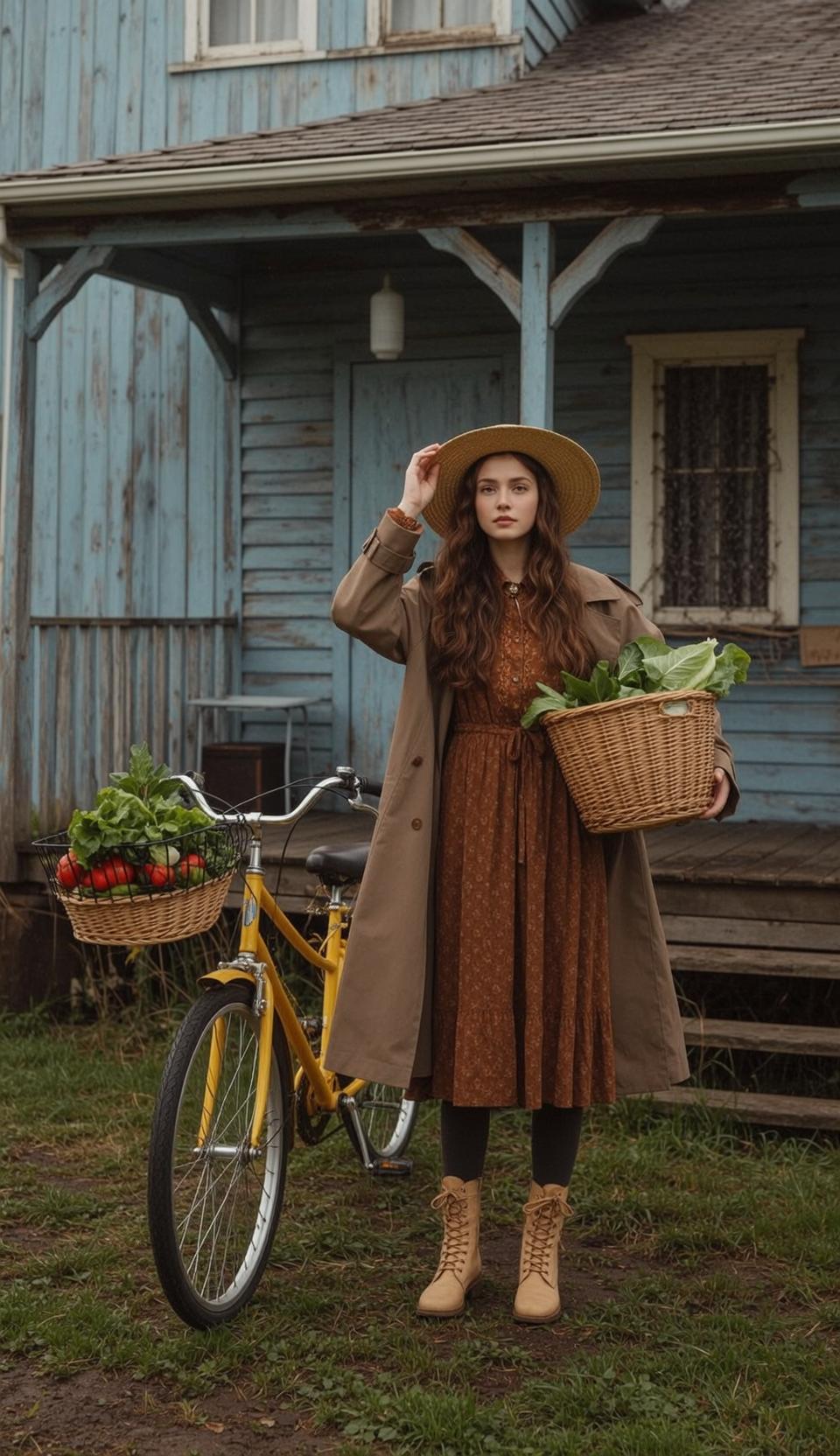 Trench Coat Blue House