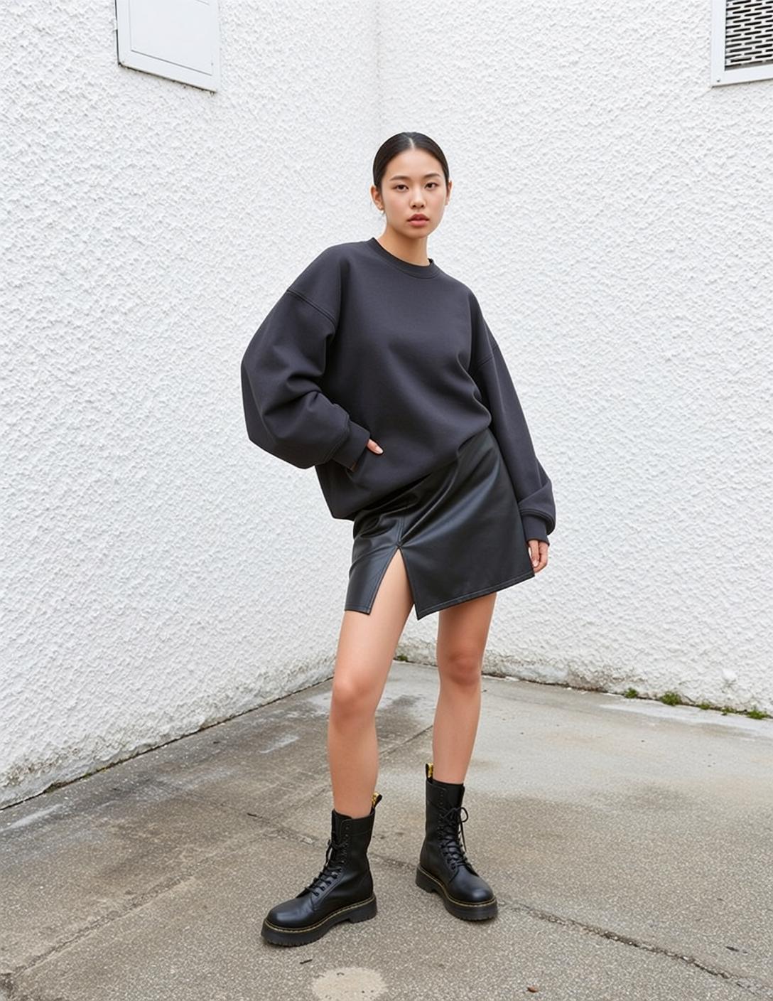 Casual Young Pulled Back Bun Fair Dark