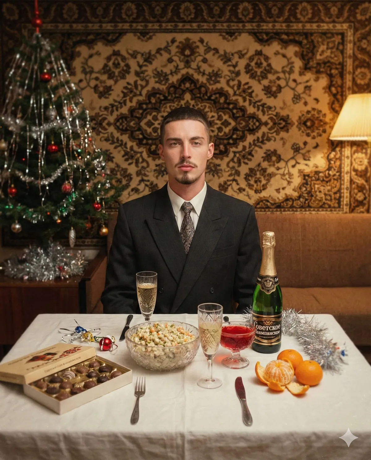 Soviet New Year Living Room