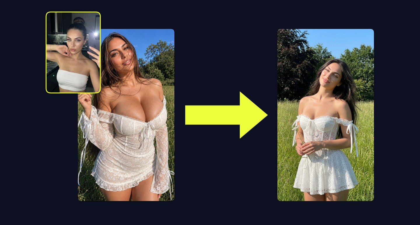Lily remix walkthrough for Outdoor Meadow Glamour Portrait Sunlit Iphone Editorial