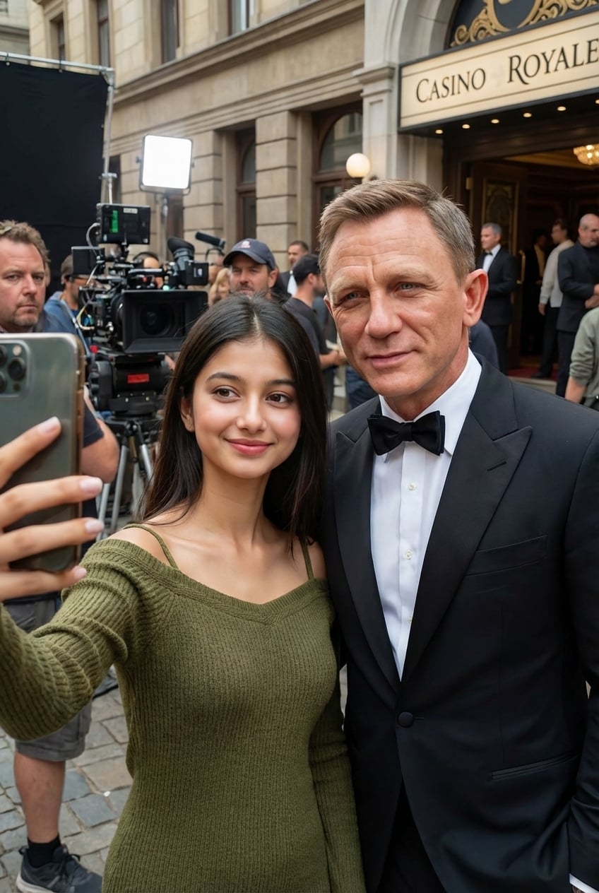 Casino Royale Selfie Film Crew Realistic