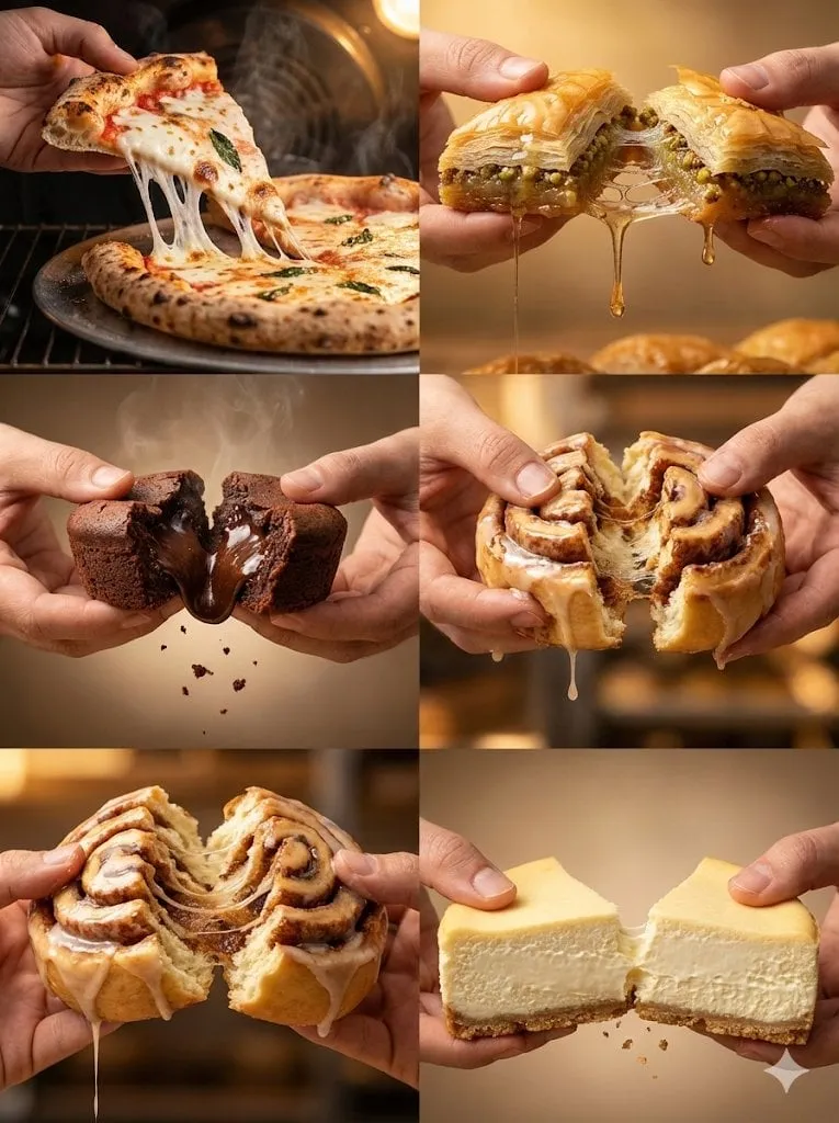 Pizza Cheese Pull Warm Cinematic Light