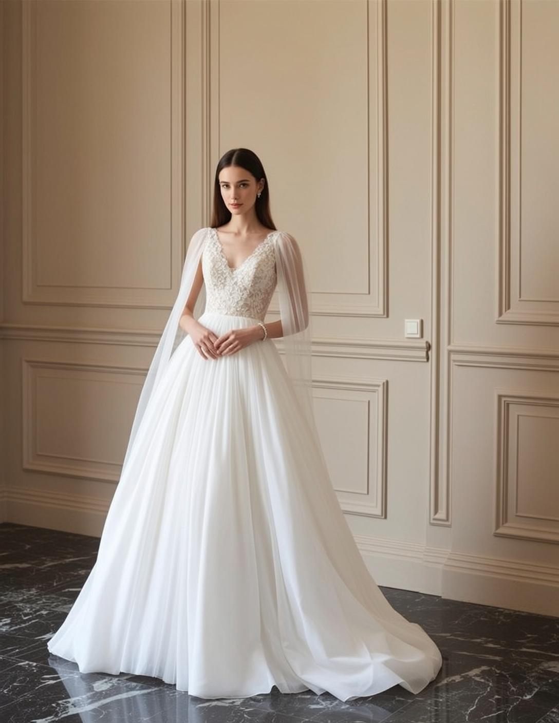 Lace Wedding Gown Marble Hall
