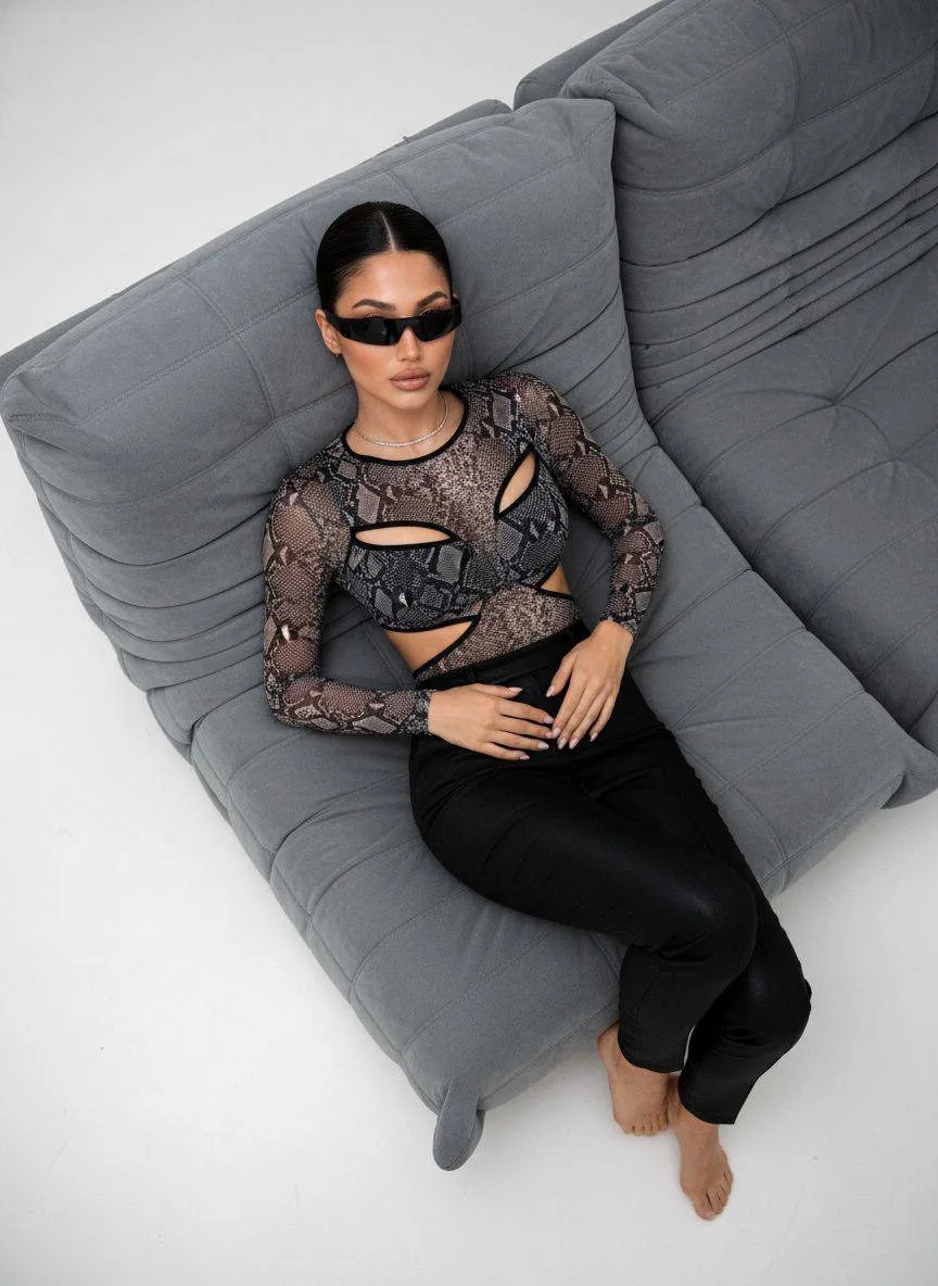 Sunglasses And Necklace In Studio Portrait