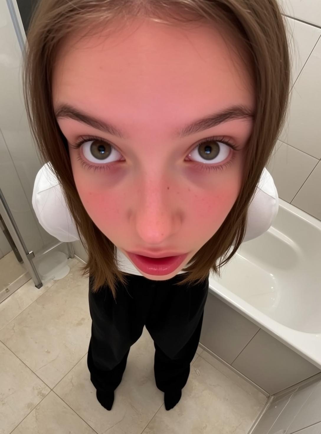Explore High-angle Wide-angle Captures Young Looking Directly