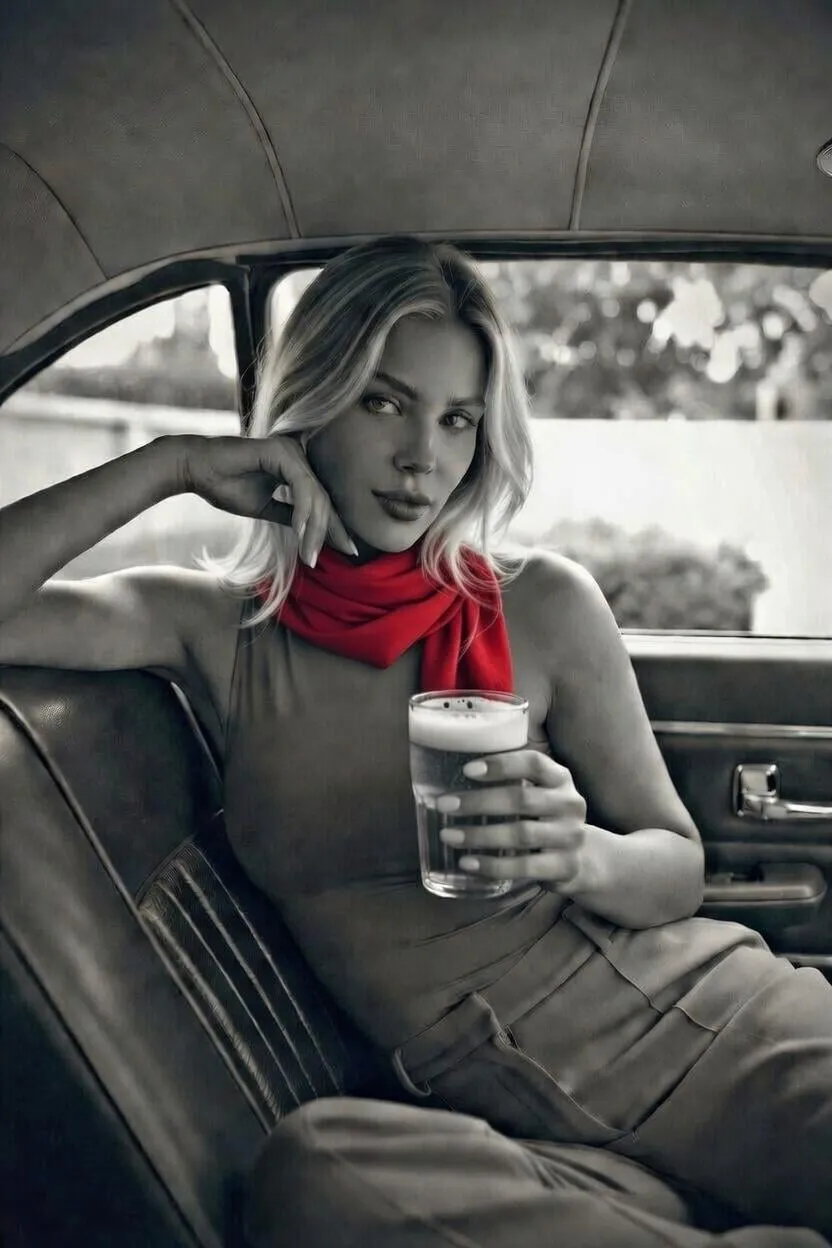 Sleeveless By Backseat Vintage Car
