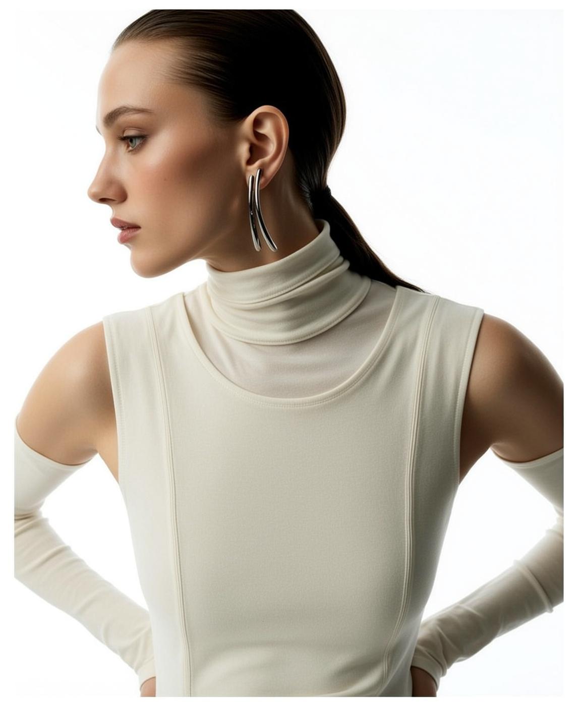 Beach Pier Satin Top