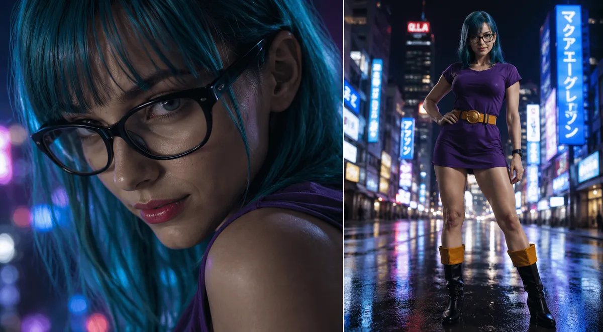 Black Rimmed Glasses In Camera