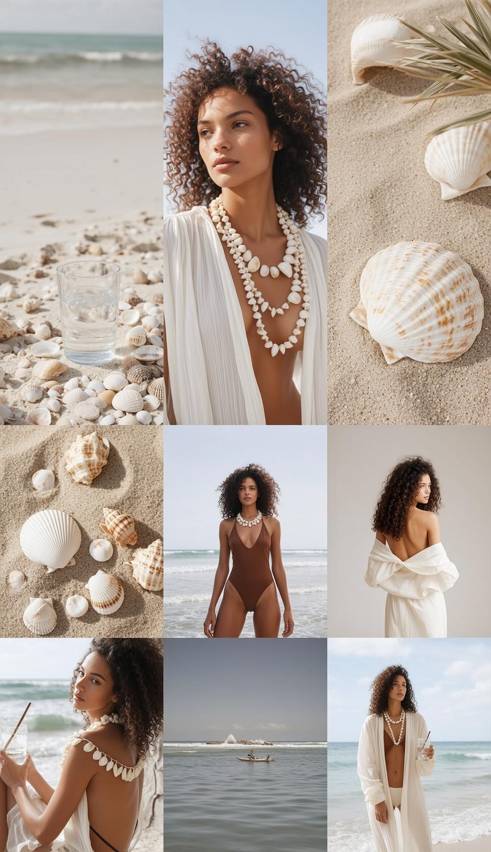 Young Woman With Curly Dark Brown Hair And Light Tan