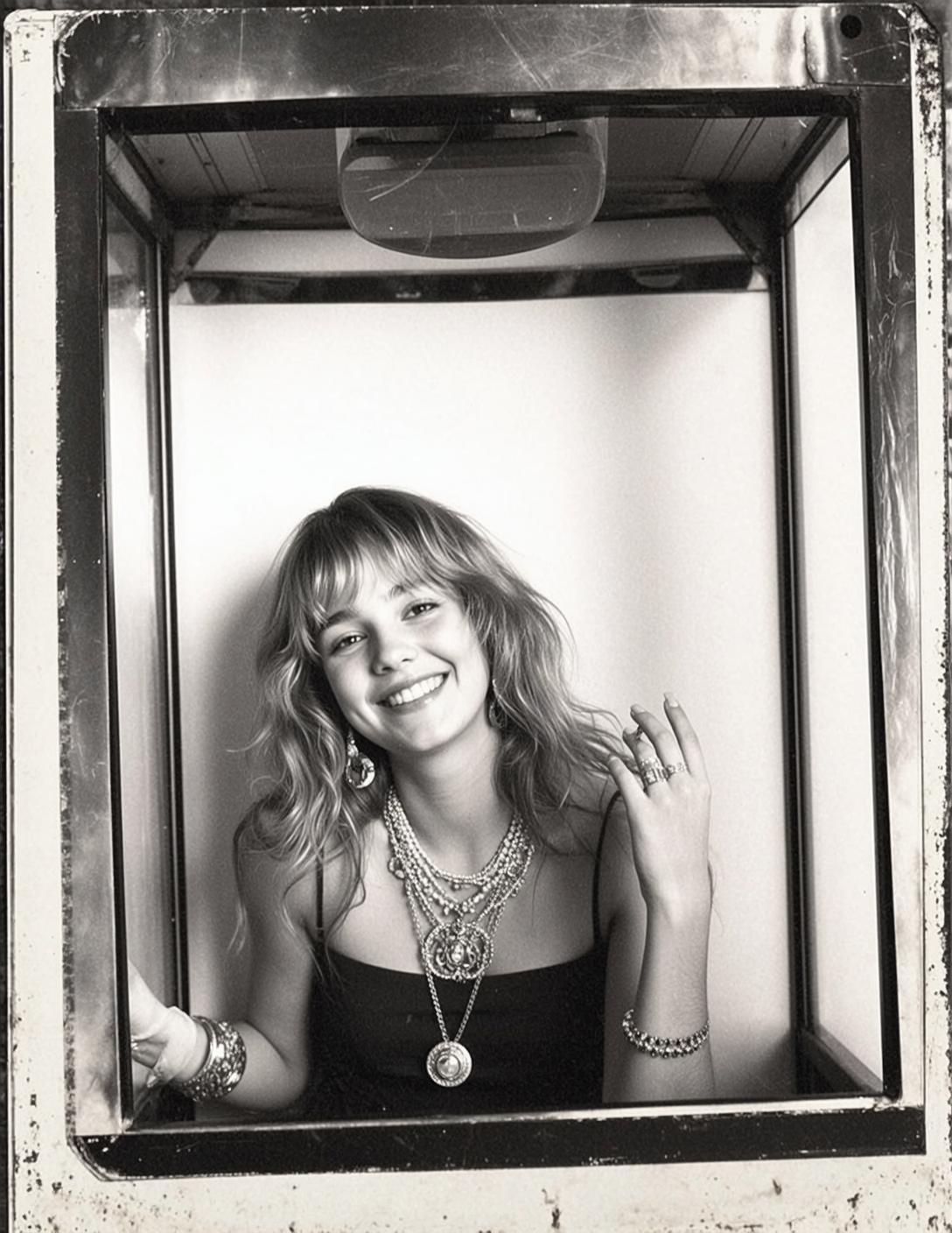 Photo Booth Black Top Portrait
