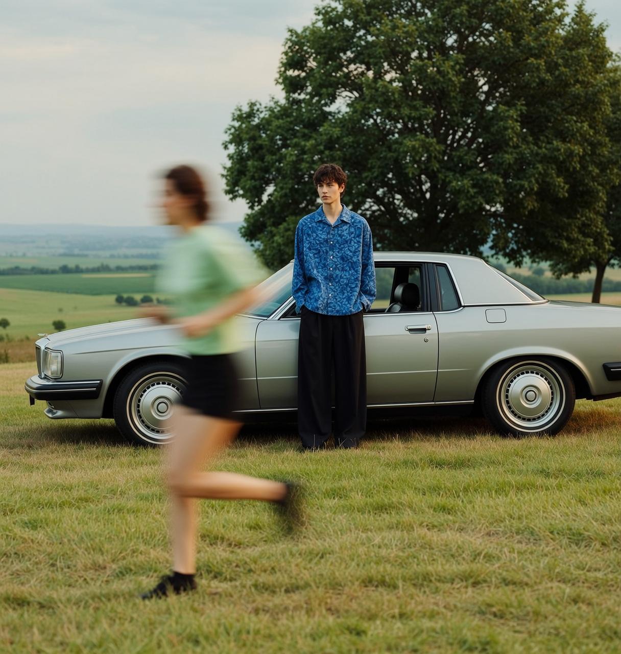 Vintage Car Field Style