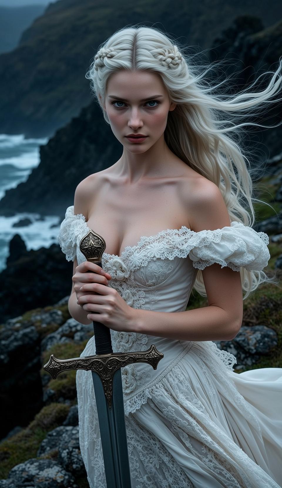 White Lace Sword Cliffside