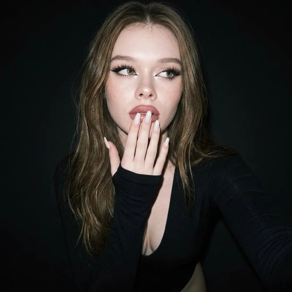 Makeup And False Lashes In Styled Portrait