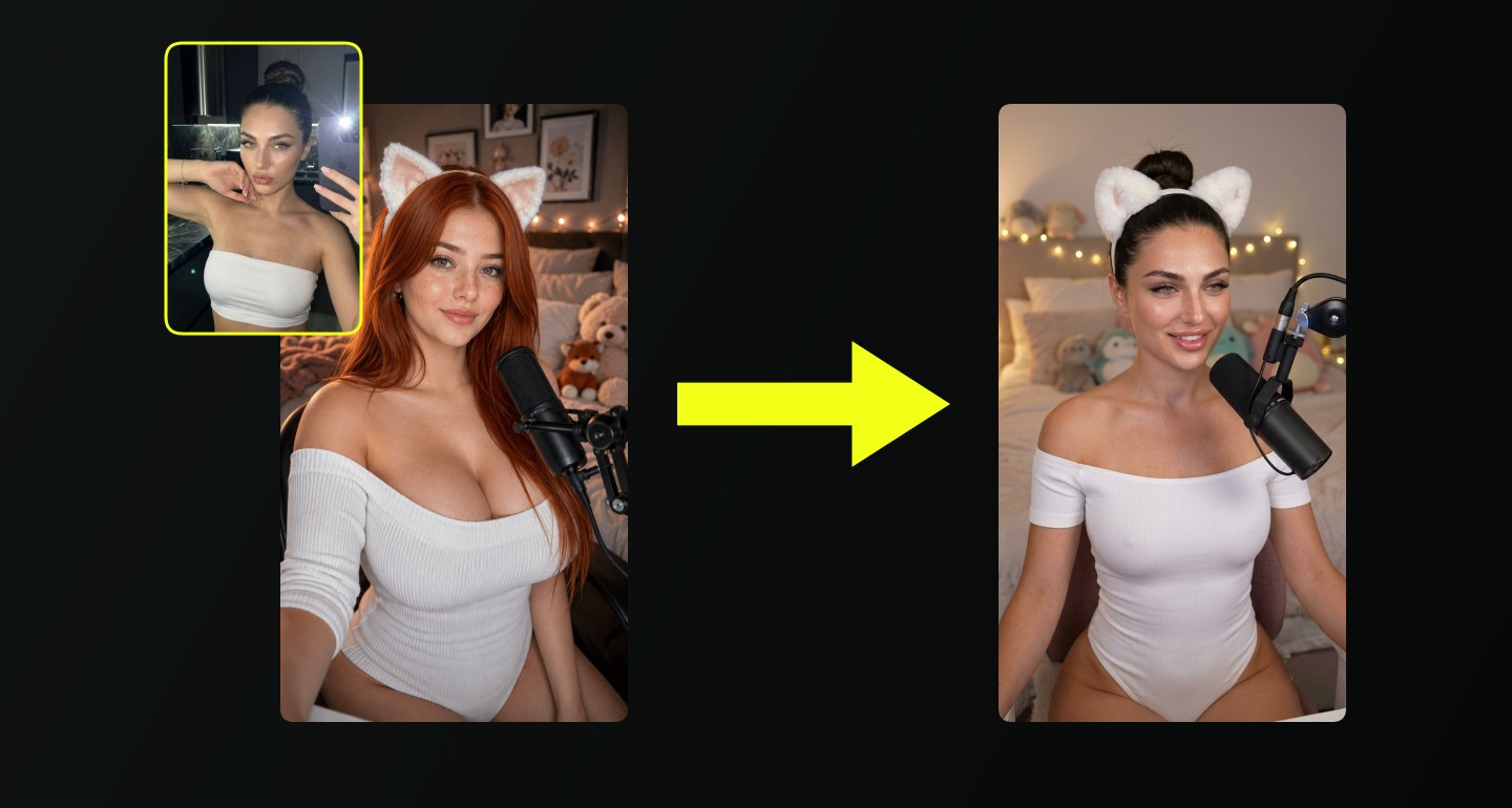 Lily remix walkthrough for Cozy Bedroom Streaming Setup White Leotard Cat Ears