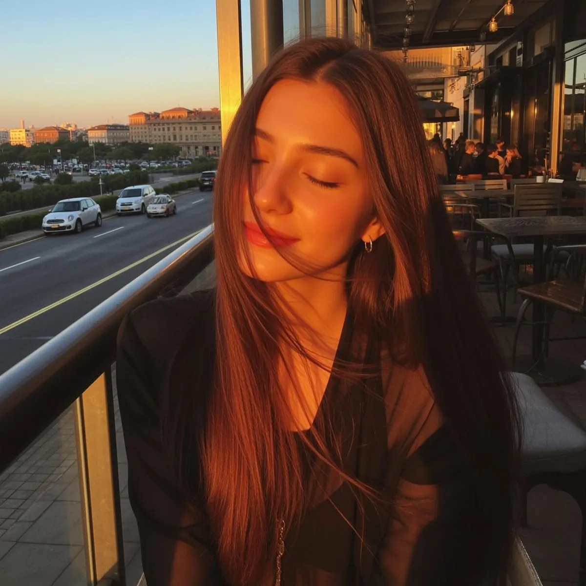 Earrings At A Cafe