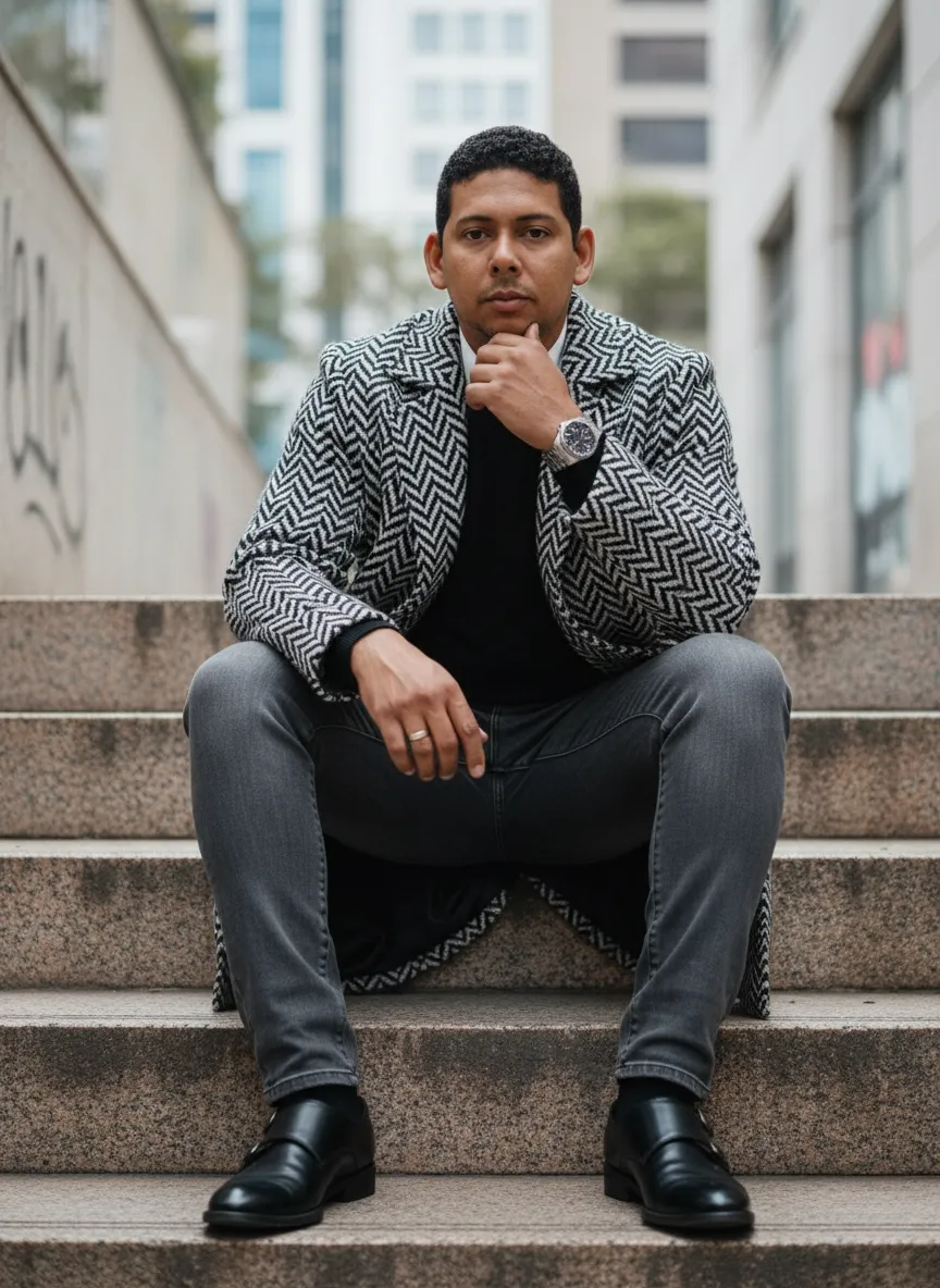 Wristwatch In Fashion Portrait