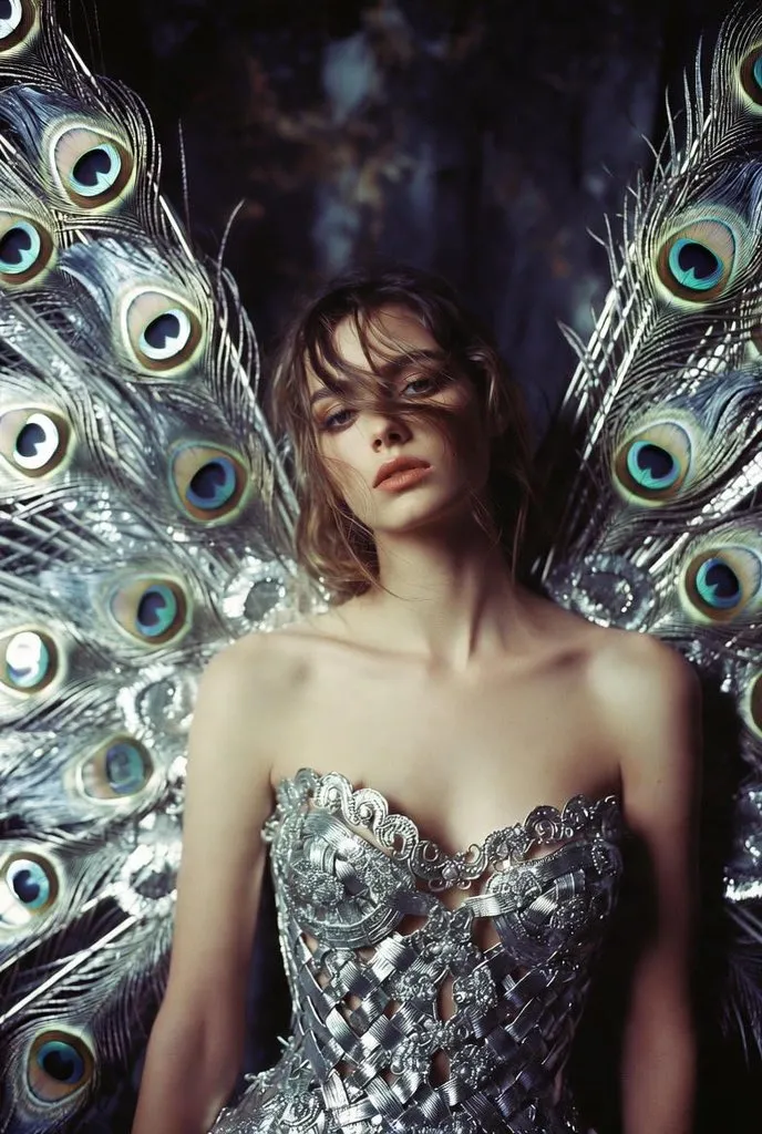 Ethereal Elegance: A Metallic Dreamscape