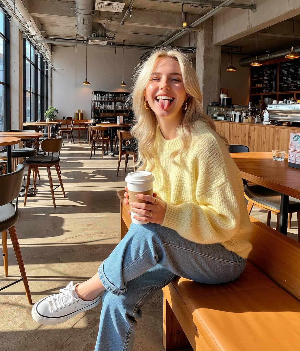 Explore Young Blonde Wavy Fair Yellow Knitted