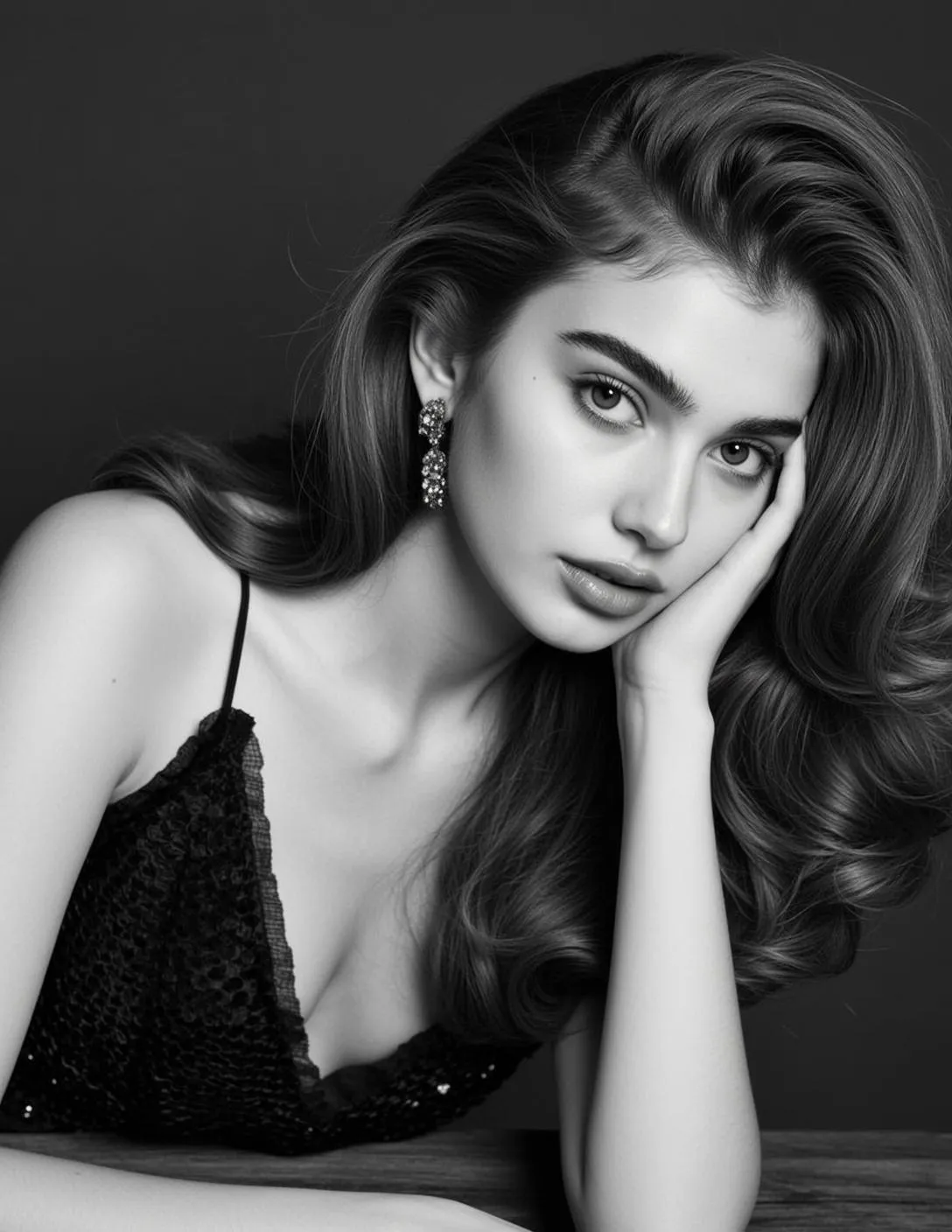 Earrings With Black Top